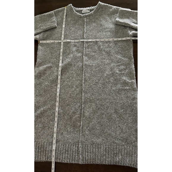 Shop‎ the Mint Gray Marled Knit Crew Neck Long Sleeve Sweater Dress XL - Picture 6 of 6